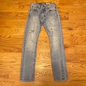 Levi’s 505C Distressed Japanese Selvedge Denim Jeans in Size 24